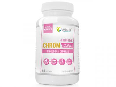 Chrom Pikolinian Chromu 200mcg + Prebiotyk Produkt Vege 60 Kapsułek