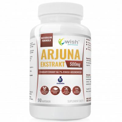 ARJUNA Ekstrakt 500mg ZDROWE SERCE WĄTROBA STRES CIŚNIENIE 90 kapsułek