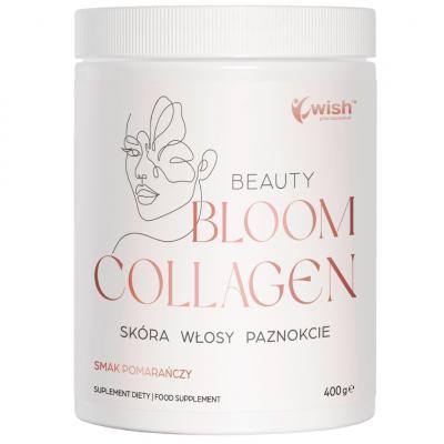 KOLAGEN BLOOM Beauty Pomarańczowy Skóra Włosy Paznokcie Biotyna 400 g