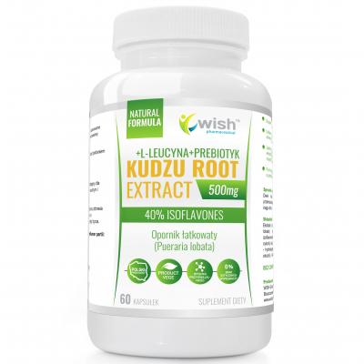 KUDZU ROOT Extract 500 mg 40% Izoflawonów + PREBIOTYK Antyoksydant 60 kap