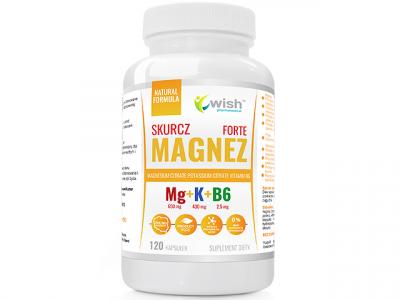 MAGNEZ SKURCZ FORTE Magnez + Potas + B6 Produkt Vege 120 Kapsułek
